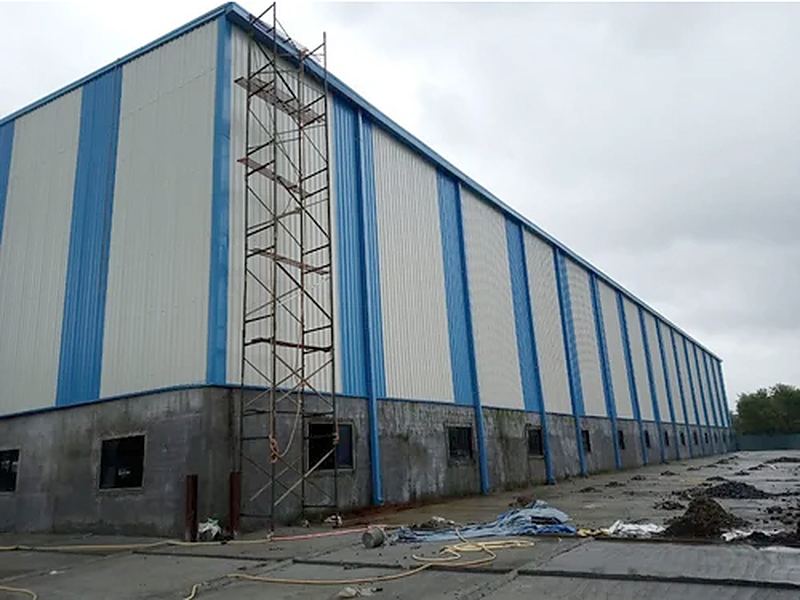 Profile tin shed project by S K Enterprises